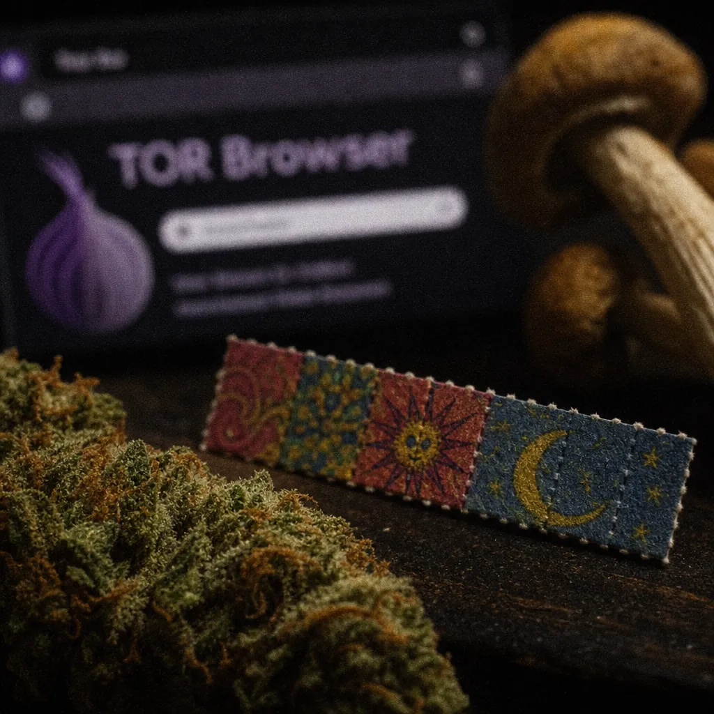 Dark web drug marketplace interface preview