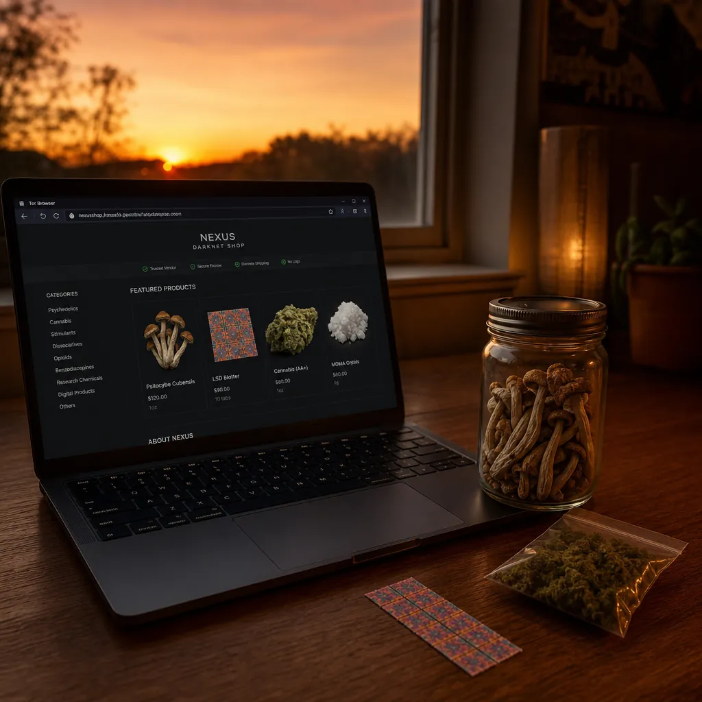 Dark web marketplaces interface preview