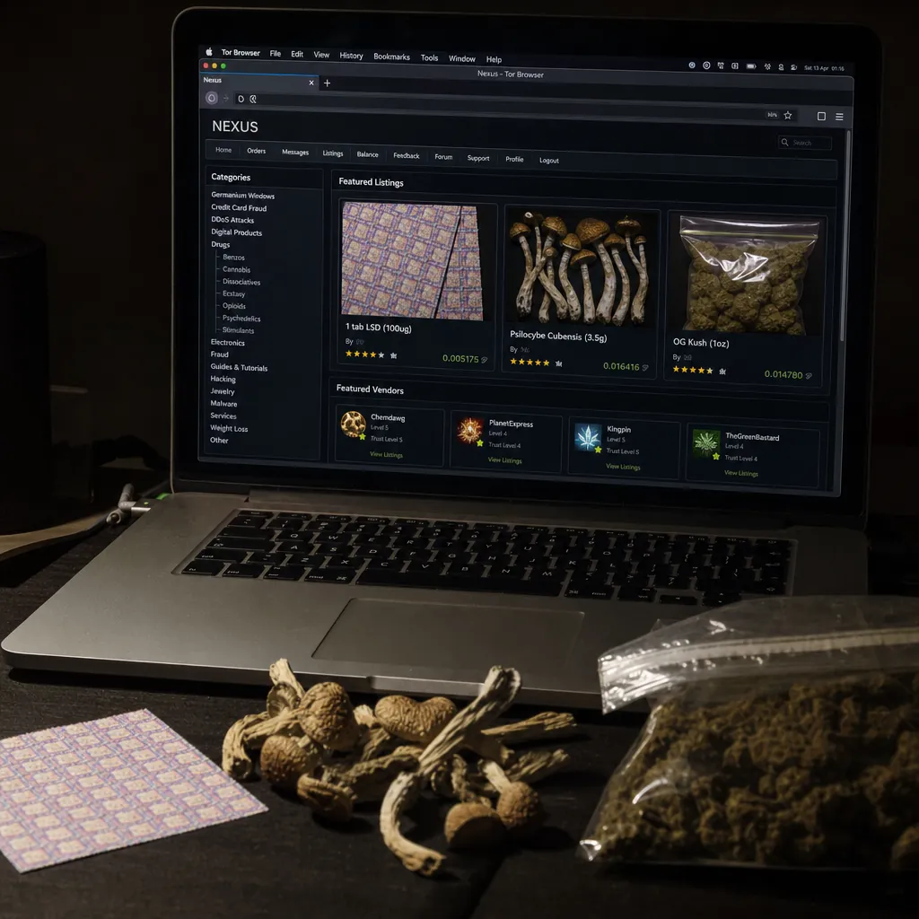 Nexus darknet link interface preview