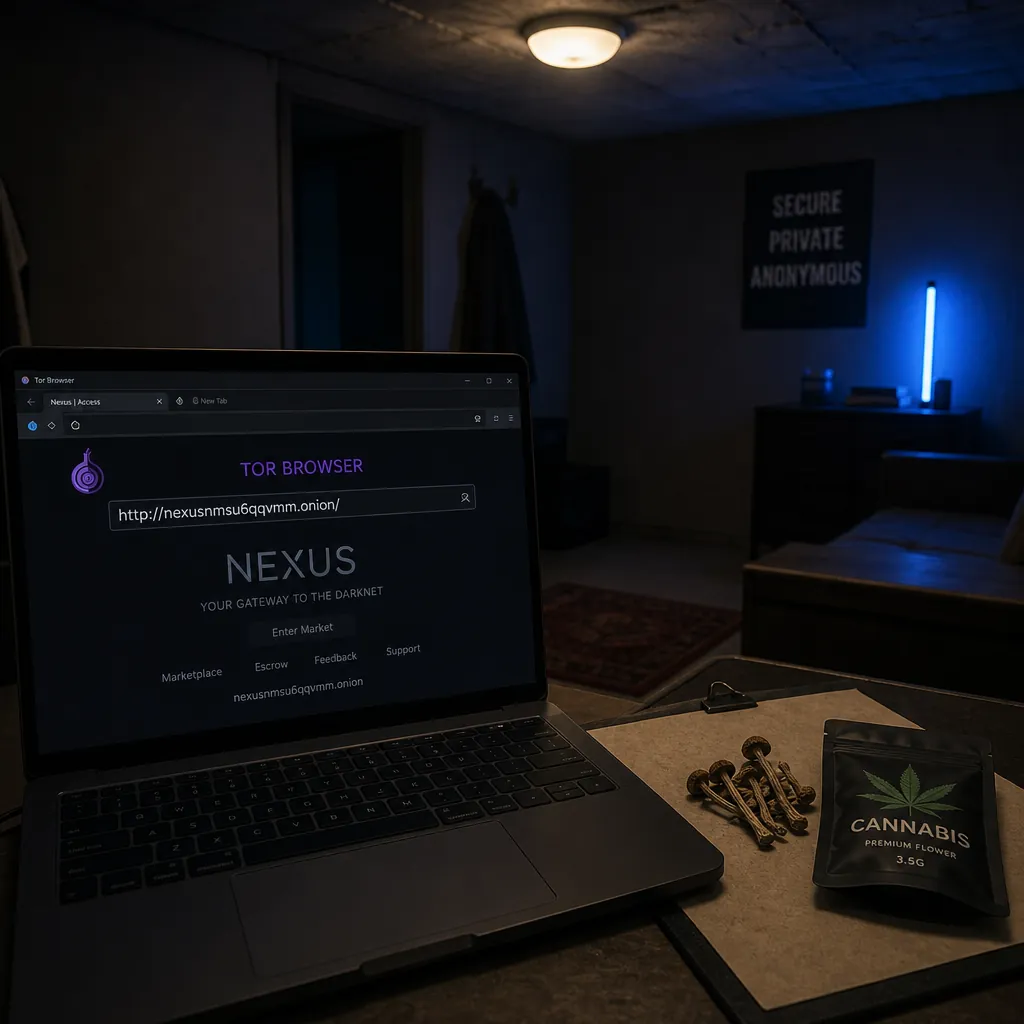 Nexusdarknet site link interface preview
